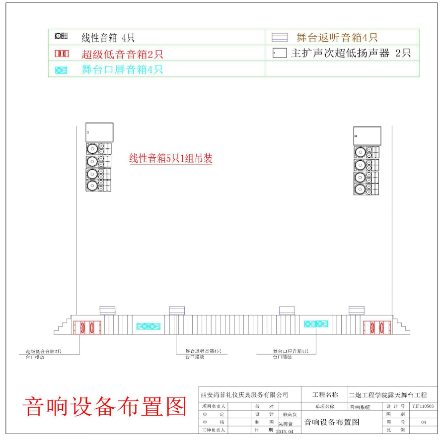 某工程學(xué)院露天舞臺(tái)及聲光電系統(tǒng)